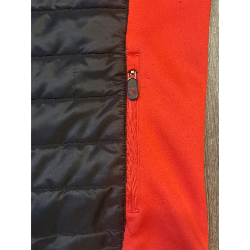 Royal Awesome Men's M Golf Jacket Black Red Hybrid 1 Pocket Missing Zipper - Picture 3 of 13